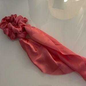 (NEW) Pink Scrunchie with Scarf